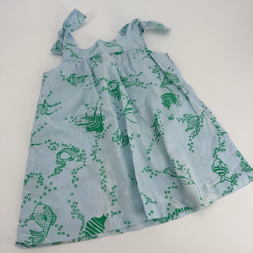 Vintage The Spanish Main Hand Screened Vacation Dress Kids Girls 3 3T